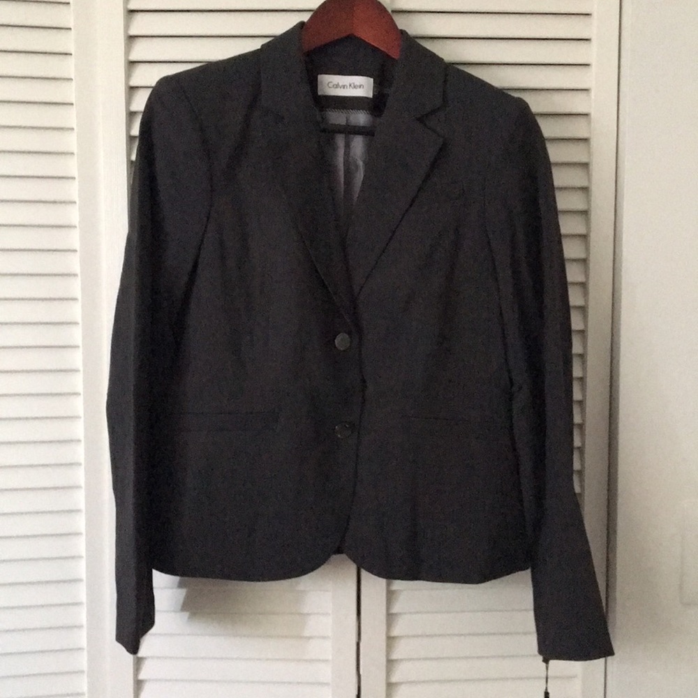 Calvin Klein Charcoal  Suit Jacket